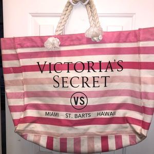 Victoria’s Secret large striped tote